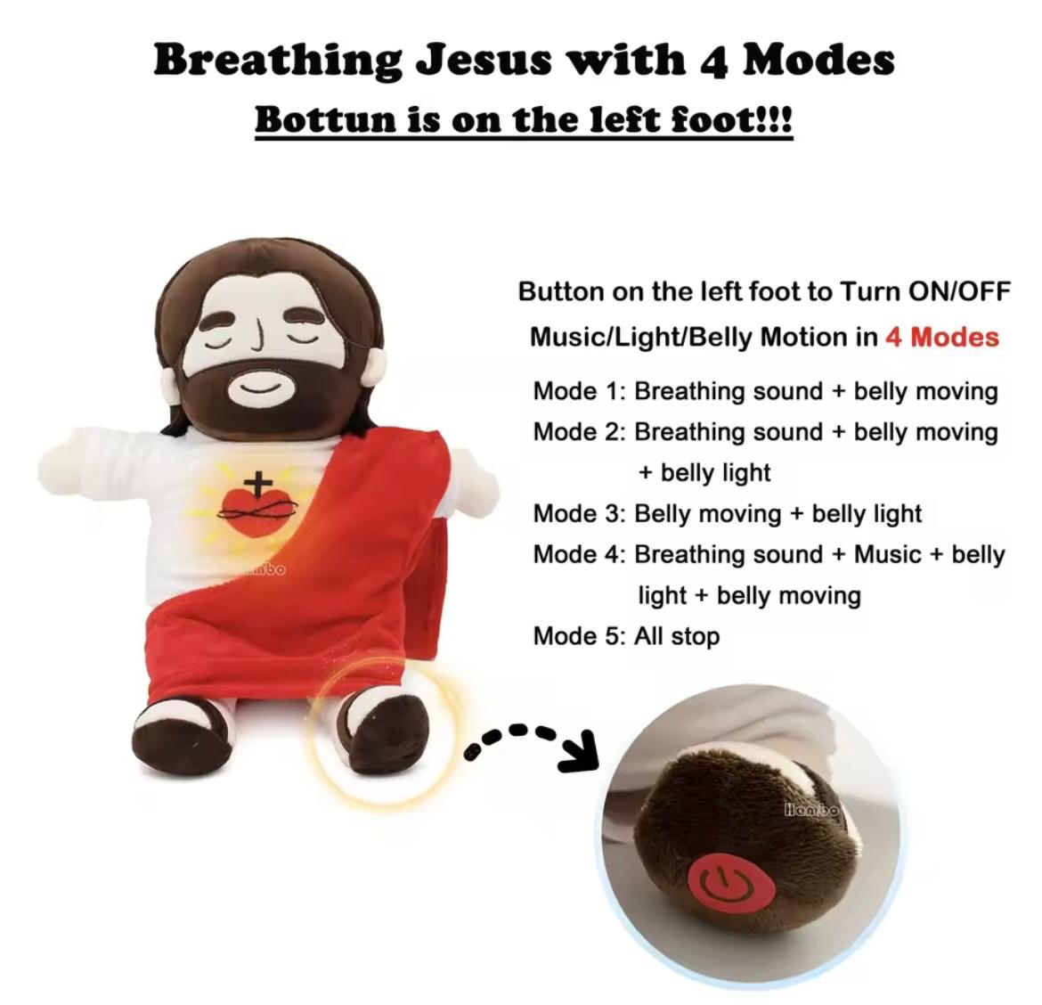 Peluche Jesus que respira