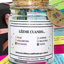 Tarro de versículos bíblicos – Palabras de fe y esperanza ✨