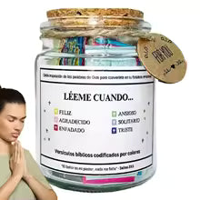 Tarro de versículos bíblicos – Palabras de fe y esperanza ✨
